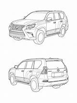 Lexus sketch template