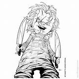 Chucky Xcolorings Tiffany sketch template