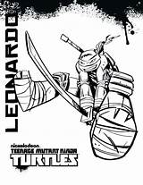 Coloring Leonardo Pages Tmnt Ninja Mutant Teenage Turtles Getcolorings Printable sketch template