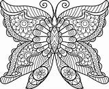 Mariposa Mandalas Animales Mariposas Colorir Imprime Adorno sketch template