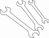 Wrench Wrenches sketch template