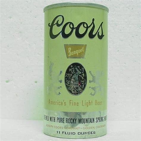 Coors Banquet Beer Can Adolph Coors Co Golden Co Flat Top 11