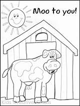 Coloring Farm Barn Big Red Sheet Preschool Country Animal Quotes Printable Pages Cow Creative Sayings Activities Edition Animals Crafts Kids sketch template