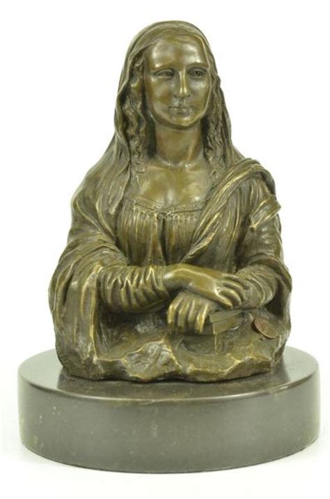 Mona Lisa Leonardo Da Vinci Hot Cast Bronze Bust Valli