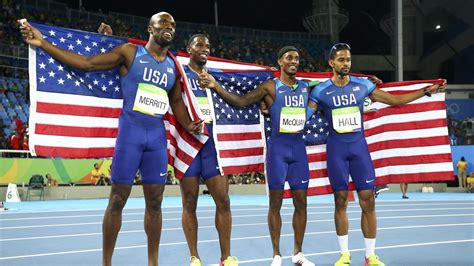 Olympics Rio 2016 United States Reclaim Mens 4x400m Title Eurosport