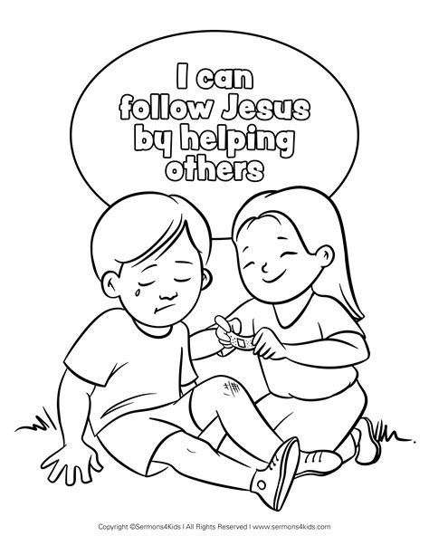 helping hands coloring page