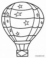 Air Outline Balloon Hot Clipartmag Coloring sketch template
