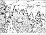 Mountain Pages Bike Biking Nature Coloring Boys Two Color Do Printable Coloringpagesonly sketch template