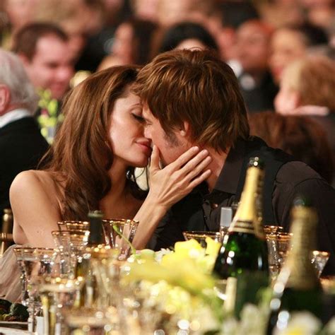 13 Of The Hottest Celebrity Kisses Brad Pitt And Angelina Jolie Brad