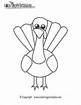 Turkey Coloring Thanksgiving Pages Printable Holiday Head Printables Drawing Thank Please Getdrawings sketch template