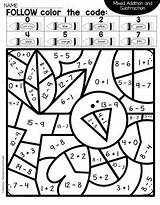 Subtraction Addition sketch template