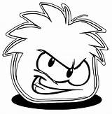 Coloring Puffle Red Wecoloringpage sketch template