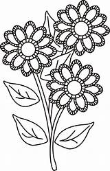 Flowers Pages Clipart Draw Coloring Drawing Flower Pretty Kids Cliparts Cute Easy Adults Rose Designs Library Clipartbest Favorites Add sketch template