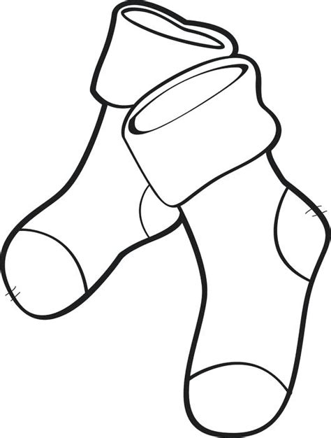 sock coloring page  getcoloringscom  printable colorings pages
