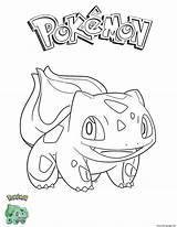 Pokemon Coloring Bulbasaur Pages Printable Color Info sketch template