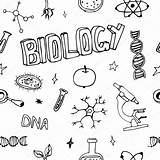 Biology Biologie Symbols Deckblatt Biologia Matematica Biologi Caderno Capas Symbole Trabalhos Portadas Schule Padrão sketch template