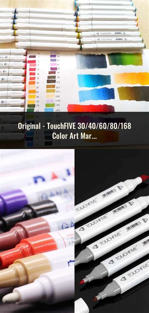 touchfive  color art markers set dual headed artist