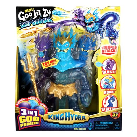 heroes  goo jitzu series  deep goo sea king hydra triple goo pack