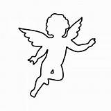 Cherub Angel Tattoo Silhouette Drawing Line Plain ангел ангела из контур бумаги Getdrawings вырезания для Pochoir Ange Baby Dessin Tattooimages sketch template