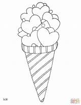 Coloring Ice Cream Pages Printable Drawing sketch template