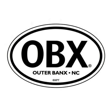 obx sticker outer banks gifts  beach treasures  duck outer
