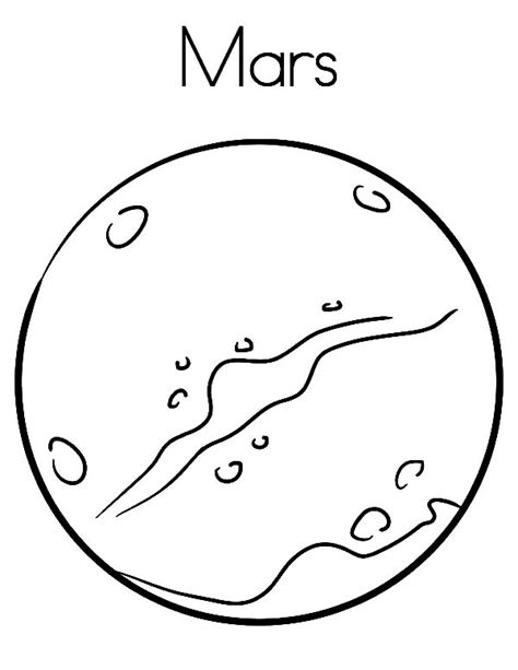 mars coloring pages