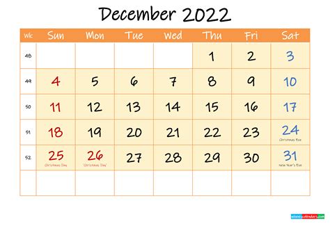 december   printable calendar template inkm