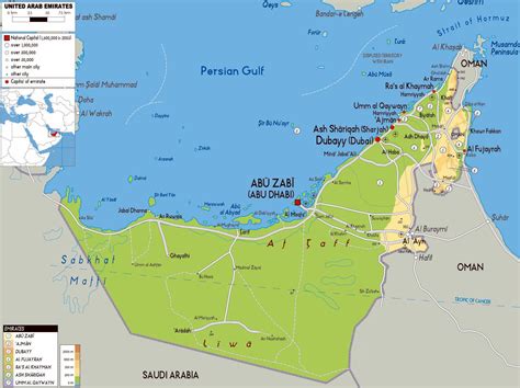 large abu dhabi region maps     print high