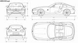 Bmw Z4 Blueprints Coupe Blueprint E86 2007 Car E36 Vector Views Z3 sketch template