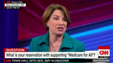 what did amy klobuchar reveal at her cnn town hall bring me the news