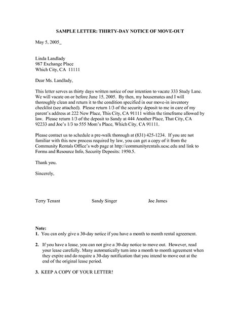 notice letter template  templateformal letter template business