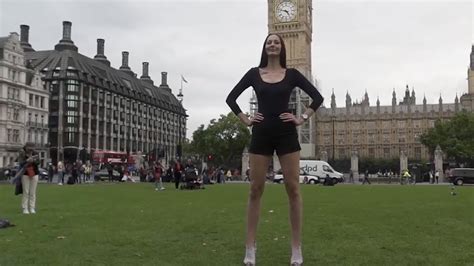 meet the russian model with the world s longest legs youtube