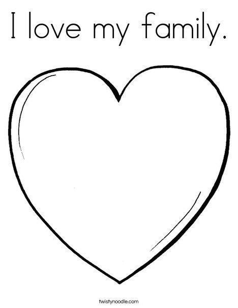 love  family coloring page family activities preschool family