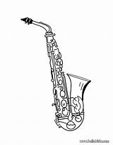 Coloring Saxophone Pages Instrument Drawing Instruments Music Violin Musical Flute Piccolo Saxophones Classic Clipart Colouring Jazz Easy Addie Printable Alto sketch template