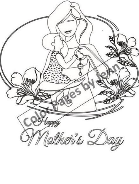 coloring pages bundle  pages  mothers day etsy