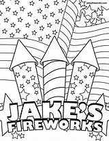 Fireworks Coloring Pages Printable Kids Bestcoloringpagesforkids sketch template