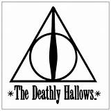 Hallows Deathly sketch template