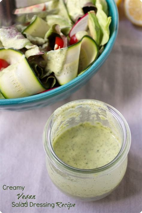 Creamy Vegan Salad Dressing Recipe Fannetastic Food Registered