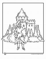 Coloring Knights Castles Pages Knight Castle Kids Print Hrady Dragon Color Coloriage Armor Activities Printer Send Button Special Only Use sketch template