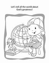 Psalm 100 Coloring Book Activity Children Icharacter Christian sketch template