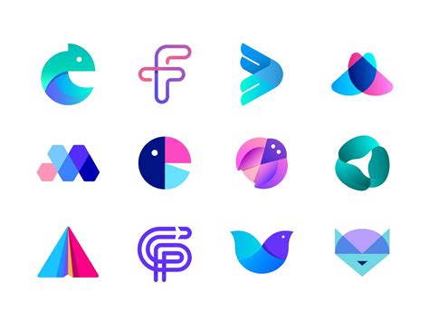 colorful logo marks logolounge book  logo color logo mark logo