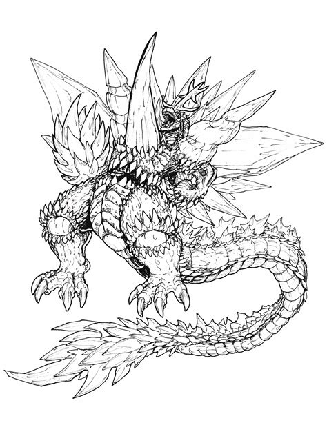 Godzilla Coloring Pages Printable Activity Shelter