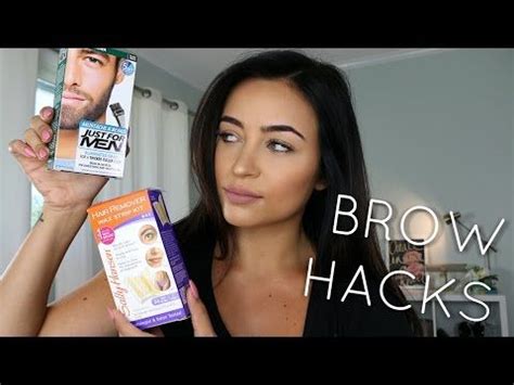 brow hacks diy waxing tinting  youtube https
