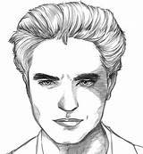 Twilight Edward Cullen Coloring Pages Robert Pattinson Saga Drawing Dawn Breaking Drawings Draw Dessin Toothbrush Book Part Kids Cartoon Easy sketch template