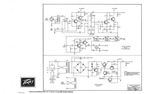audio service manuals   peavey  mixer schematics
