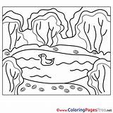 Pond Coloring Pages Sheets Sheet Title sketch template