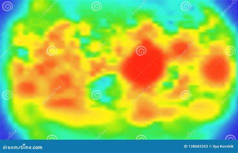 abstract thermal map graphical representation  data stock vector illustration