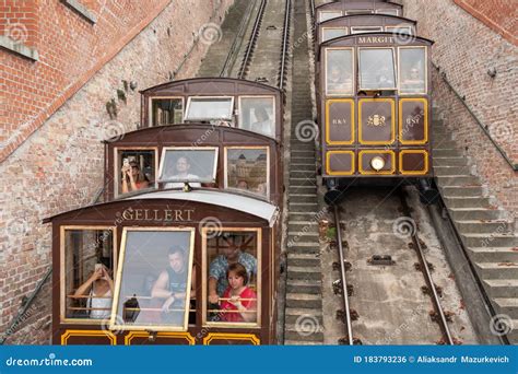 cable car   castle hill  budapest hungary editorial photo image  funicular famous