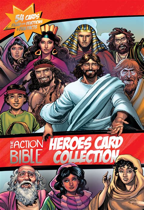 the action bible heroes card collection 54 cards filled with devotion