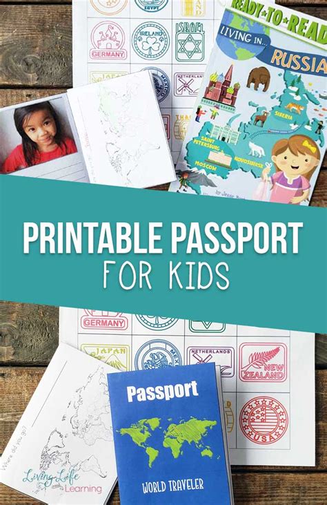 printable passport  kids activity